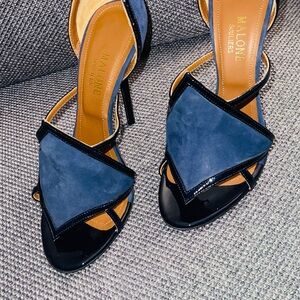 Malone Souliers Navy and Black Heels